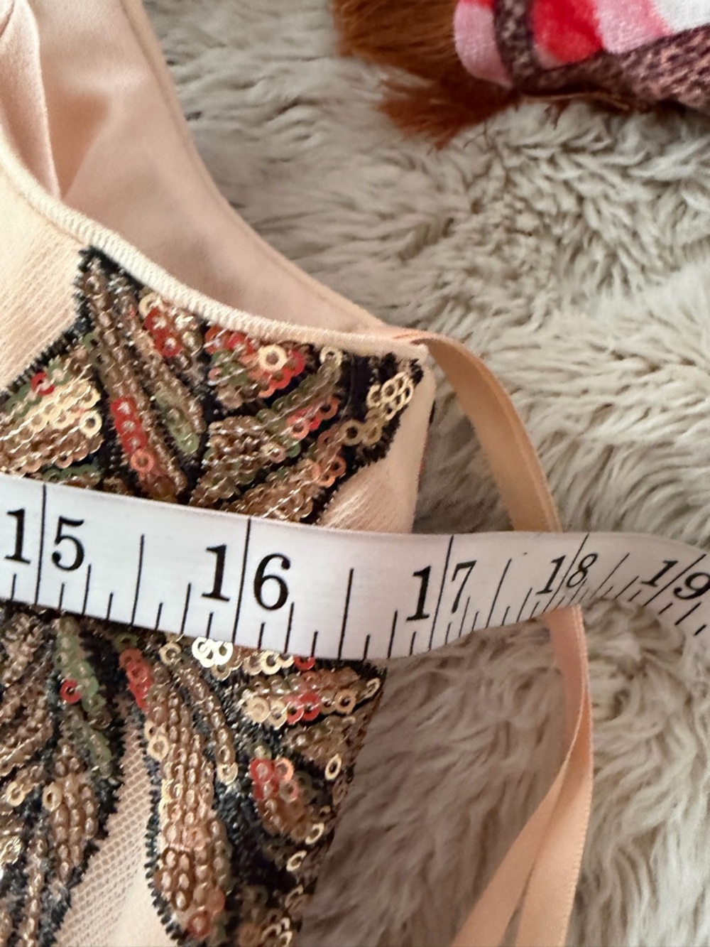 Dress the Population Cream Maxi Skirt with Pink & Orange Floral Embroidery - Picture 5 of 6